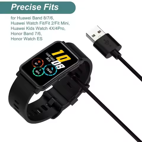 Smartwatch Charger Replacement for Huawei Band 10 9 8 7 6 /Watch Fit / Honor Band 4X USB Magnetic Ch