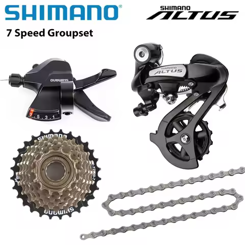 SHIMANO ALTUS MTB 7s Groupset SL M315 Shifters RD M310 Rear Derailleur MZ TZ500 7s cassette HG40 cha