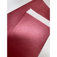 Fion Glare Red Envelope Bag 120g|Thick Bag|Single Side Bag|Flat Lid Bag|Red Bag|Blank