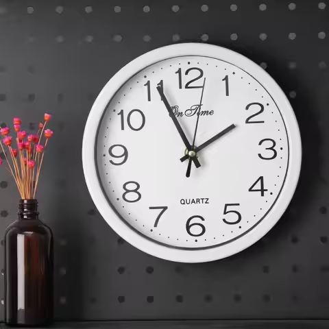 1 PC Modern Bedroom Kitchen Quartz Bell Sweep Second Movement Silent Wall Clock