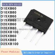 5PCS D15XBS6 15A60V  D10XB20 D10XB60 D10XB80 D15XB80  D20XB60 D20XB80 D25XB60 D25XB80 D25XB100 recti