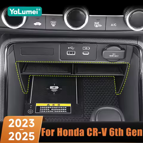 For Honda CR-V CRV CR V2023 2024 2025 Hybrid Car Central Console Storage Box Organizer Container Tra