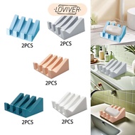 LOVIVER 2pcs Soap Dish Soap Holder Soap Box Storage Holder Soap Box Soap Holder for Hotel Home Bathr
