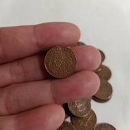 Koin Uang kuno Logam Bengol 0,5 cent Nederlandsch Indie 1945