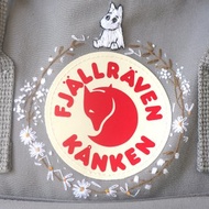 Moomin 嚕嚕米小精靈與白雛菊滿天星 kanken mini/淺灰