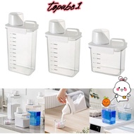 TOPABC1 Detergent Dispenser, Airtight with Lids Washing Powder Dispenser, Portable Plastic Transparent Laundry Detergent Storage Box Laundry Room Accessories
