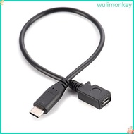 WU Charging Data Cable Usb TypeC to MicroUSB Adapter Changer TypeC To Micro USB