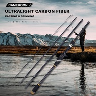 CameKoon DB Series 2.1m/2.4m/2.7m/3.0m Fishing Rod 4-Piece Spinning &amp; Casting Rod Carbon Fiber Travel Lure Fishing Rod