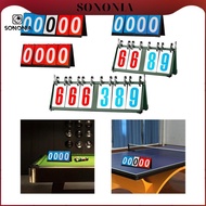 [SONONIA] Portable Flip Scoreboard 4/5/6 Digit Easy to Read for Badminton And Multi Sports