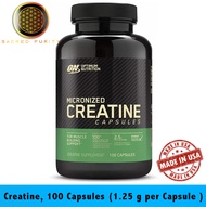 Optimum Nutrition Micronized Creatine Capsules 100 Capsules (1.25 g per Capsule) -  [EXP 03/2027]