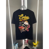 T-shirt Evisu/ T-shirt lengan pendek lelaki dan wanita Evisu, bercorak, baju lengan pendek, baju suk