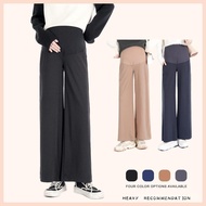 YOUMI Pregnant women's pants are fashionable and casual for external wear Wide leg straight leg pant