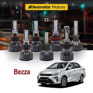 [PERODUA] Bezza 2PCS Mini Type Car LED Headlight Bulb H8/H11 9005 Hi/Lo Beam Headlamp Lampu Depan Ke