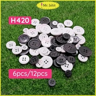 6pcs & 12pcs H420 Butang Baju Kemeja / Shirt Buttons