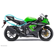 Kawasaki ZX636 2013 - 2017 coverset ekor belakang RH side / tail coverset Kanan original Kawasaki pa