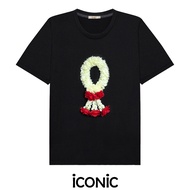 iCONiC รดน้ำดำหัว T-SHIRT #20088X เสื้อยืด ปัก พวงมาลัย จริง ร้อยดอกไม้ 3 มิติ เสื่อยืดสงกรานต์ เสื้