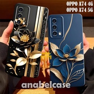 Softcase Oppo a74 5G a74 4G a95 a76 a96 a36 a52 a72 a92 16e a16k Beautiful Flower Motif - Trendy Cas