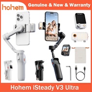 Hohem ISteady V3แท่นยึดกล้องอัลตร้าสำหรับ iPhone กล่องใส่โทรศัพท์พร้อมไฟติดตามและเติมในตัวก้านบอร์ดล