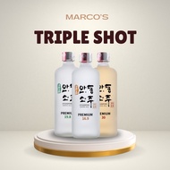 Triple Shot Bundle, Myoungpoom Andong Soju, Korea Soju