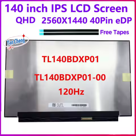 14 inch Laptop LCD Screen TL140BDXP01 TL140BDXP01-00 For ASUS ROG Zephyrus GA401Q PX401Q Display Pan
