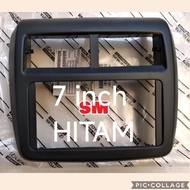 2012-2019 double din agya ayla unit-frame head unit panel, BLACK