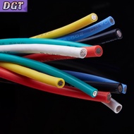 DGT 1 Meter 18AWG Flexible Rubber Silicone Wire Cable 200℃ 600V Soft Multicore Wire Cables Black Whi