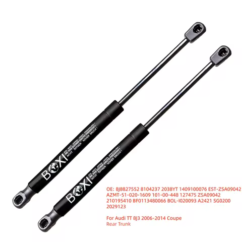 BOXI 2Pcs Rear Trunk Gas Spring Shock Lift Strut Support Bar Rod For Audi TT 8J3 2006 - 2014 Coupe 8