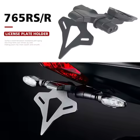 765RS NEW Motorcycle Rear Short Tail Tidy License Plate Holder Tailstock Bracket Kit For Street 765R