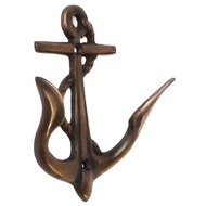 GANTUNGAN 4" Brass Jacket Hanger Brass/ HOOK - Anchor