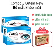 (tặng vitamin tổng hợp) combo 2 Lutein New bổ mắt tăng cường thị lực giảm khô mắt mỏi mắt - 30 viên