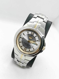 นาฬิกา Seiko 5​   Automatic​ ฝาหลังมังกร กลไกลระบบเครื่อง 7s36  หน้าเงินแผ่นเสียงเล่นแสง พร้อมกล่องแท้ SEIKO