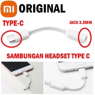 Xiaomi Converter Jack Audio Type C to 3.5mm Sambungan Headset Type C Orignal For Xiaomi Poco M7 4G P