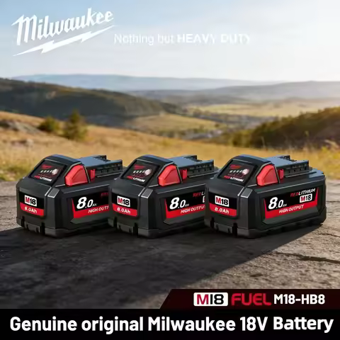 Milwaukee M18 18V 12.0Ah High Capacity Li-ion Battery M18B12 for M18 Cordless Power Tools Extended W
