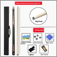 Billiard Cue Stick Tako Billiard Cue Stick Billiard 1/2 Split Cue Big Head Nine Ball Club 13MM Singl