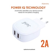 Charger 2 Ports 2A Fast Charging and Smart IQ Jete C9 Original