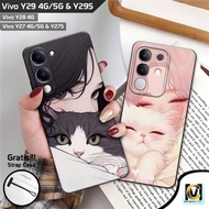 Latest Vivo Y29S & Y29 4G Case 2025 Cat Girl Motif | SoftCase HP Vivo Y29S / Vivo Y29 4G / Vivo Y29 
