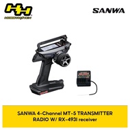 Hobby Haven SANWA 4-Channel MT-5 TRANSMITTER RADIO W/ RX-493I receiver