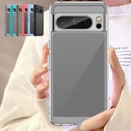For Google Pixel 8 Pro Case Cover Google Pixel 8 7 Pro 7A 6A Capas Shockproof Clear Transparent colo