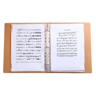 hanhan1 Music Sheet Holder  Expandable A4 Size Folder 3 Rings for Rehearsal