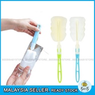 Plastic Removable mini Brush Cup Milk Bottle Wash Long Handle Brush Portable BTP