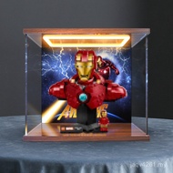 Bust Iron 76327 Lamp Spider-Man Type 76326 Storage Box Building Block Suitable for Model Man mk4 Iro