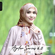 [AZALEA 6.0] Code Fifie | Tudung Bawal Corak Cream Bawal Printed Tudung Corak Bidang 48 Square Hijab