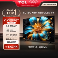 TCL Next Gen QLED 50 inch T6C - 4K Google TV - HVA Panel - HDR 10+ - Dolby Vision & Atmos - Google A
