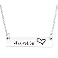 Auntie Necklaces for Women Auntie Christmas Gifts Aunt Necklace Birthday Gift for Auntie from Nephew