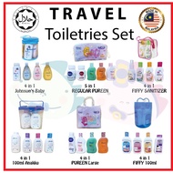 Travel set Fiffy Anakku Pureen Johnson's Baby Set Toiletries Travel Pack Set Mandian Bayi