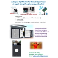Plug and Play Wifi remote control autogate opener module (eWeLink/Sonoff)