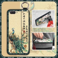Dirt-resistant Soft case Phone Case For OPPO A5/A3s/Ax5/R15neo protective Waterproof fashion Back Cover old lady Lanyard