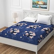 Fresh From Loom Printed King Size Mattress Protector Cover for Bed- Soft Microfiber, Wrinkle Free, a
