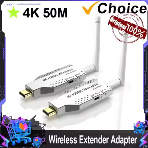 5.8G 4K 50M HDMI-Compatible Wireless Transmitter Receiver Video Extender Display Adapter Dongle For 