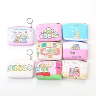 SQUEEZE Women Girls Small Cartoons Pattern Wallet San-X Sumikko Gurashi Coin Bag Zipper Pocket Earphone Storage Bag Change Purse